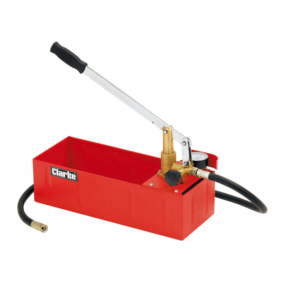 Clarke PTP100 Operation & Maintenance Instructions Manual