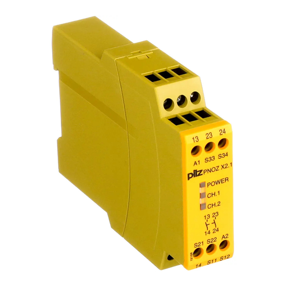 Pilz PNOZ X2.1 Operating Manual