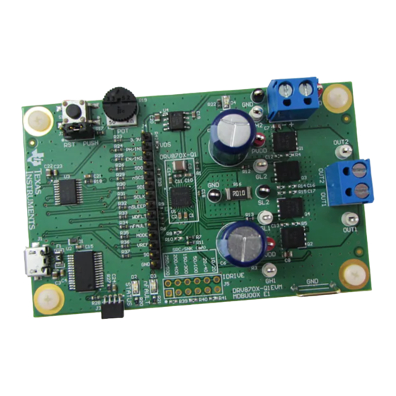 Texas Instruments DRV8703-Q1-EVM User Manual