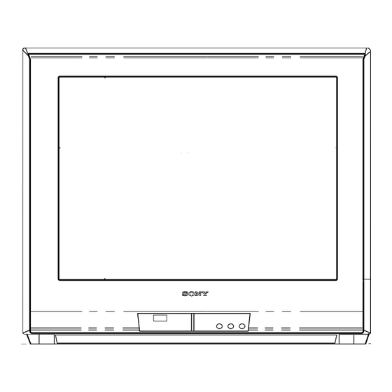Sony KV-27FS16 - 27" Trinitron Wega Dimensions