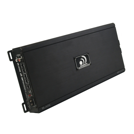 Massive Audio DB3000 Instruction Manual