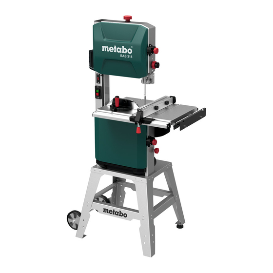 Metabo BAS 318 Precision WNB Original Operating Instructions