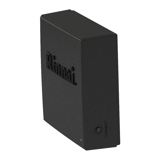 Rinnai Control-R RWM101 Manuals