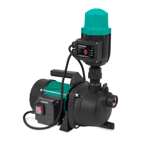 VONROC GP527AC Automatic Water Pump Manuals