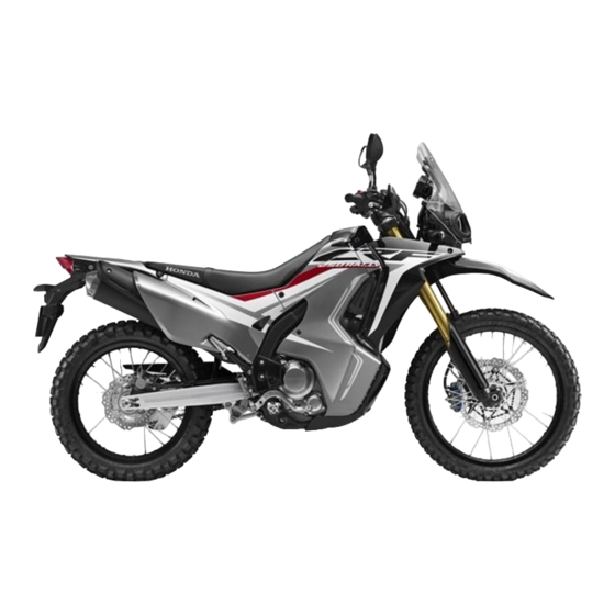 Honda CRF250 RALLY 2018 Owner's Manual