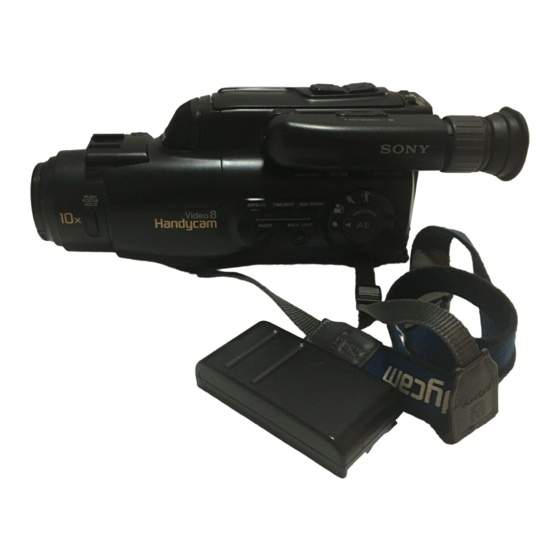 Sony Handgcam CCD-FX425 Operation Manual