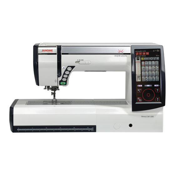 Janome Horizon Instruction Book