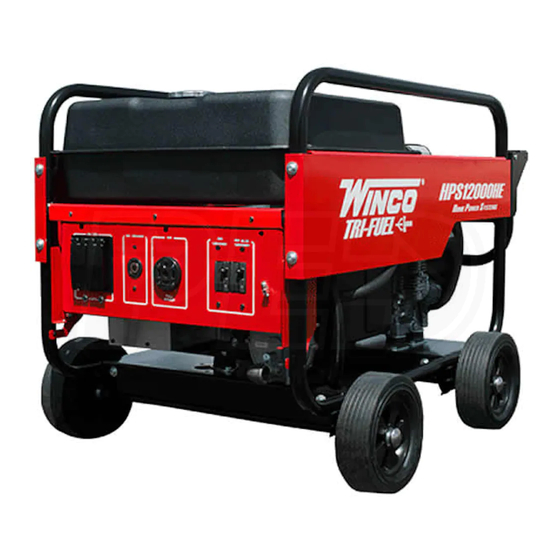 Winco HPS12000HE/F Installation And Operator's Manual