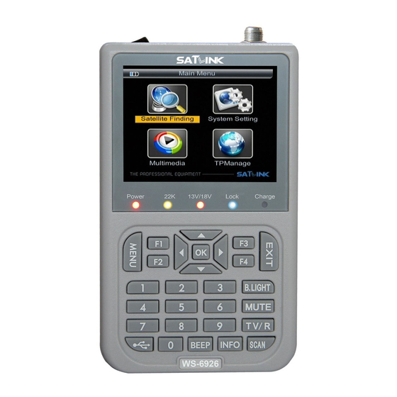 Satlink WS-6926 Manuals
