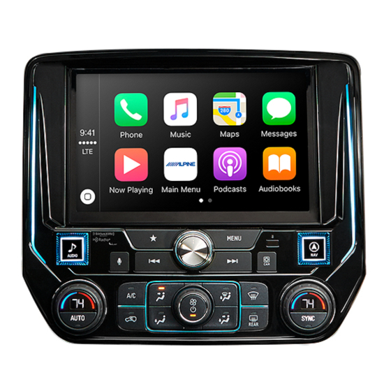 Alpine i209-GM Installation Manual