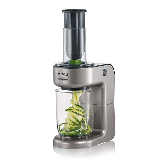 SEVERIN KM 3920 MR. Twister Instructions For Use Manual