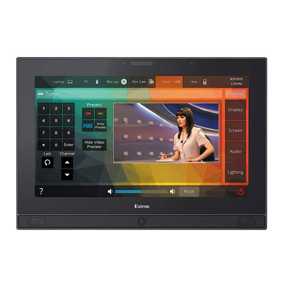 Extron electronics TLP Pro 1220TG Setup Manual