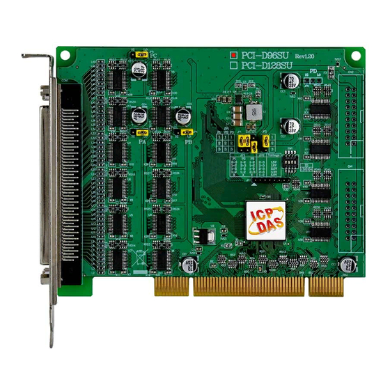ICP DAS USA PCI-D96SU Quick Start Manual