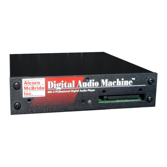 Alcorn Mcbride AM4-BH Hardware And Software Reference Manual
