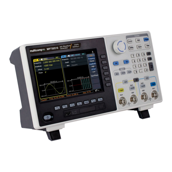multicomp MP7505 Series Manuals