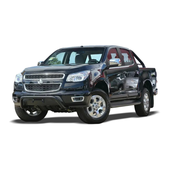 HOLDEN RG COLORADO 2014 Owner's Handbook Manual