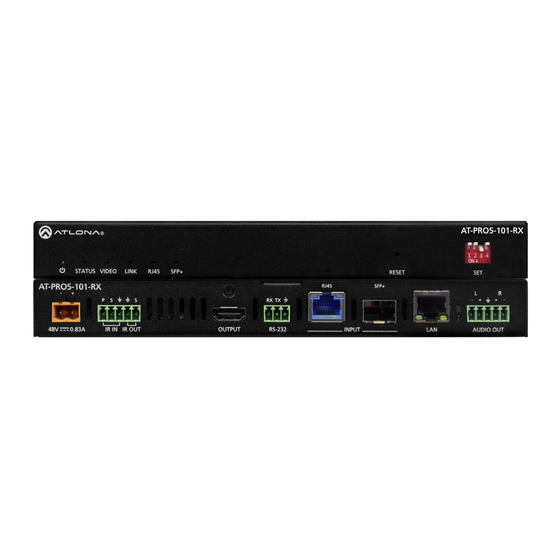 Panduit ATLONA AT-PRO5-101-RX Installation Manual