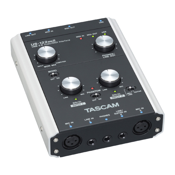 Tascam US-122MKII Release Note