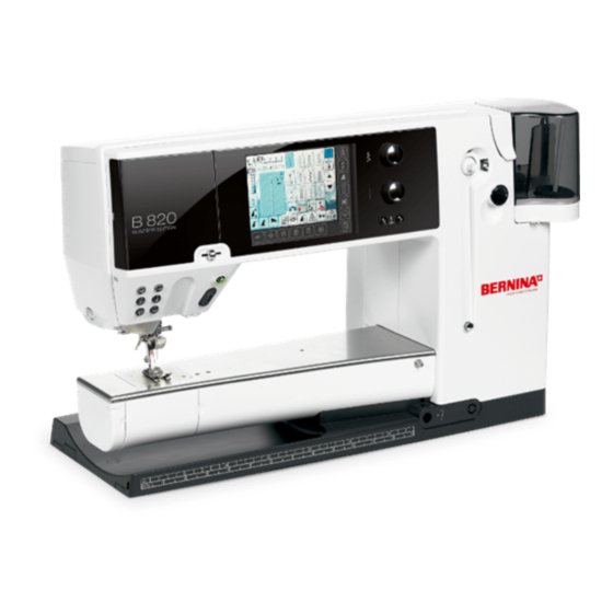 Bernina 820 Manuals