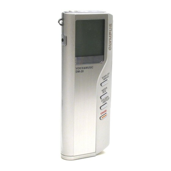 Olympus DM-10 Instructions Manual