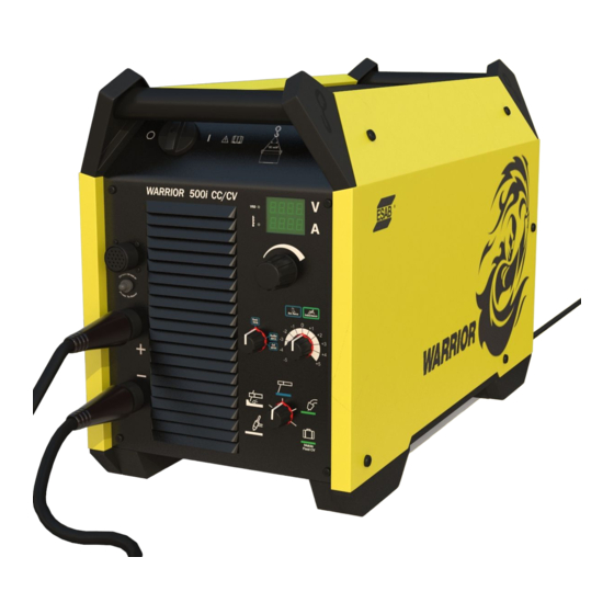 ESAB Warrior 400i CC Instruction Manual