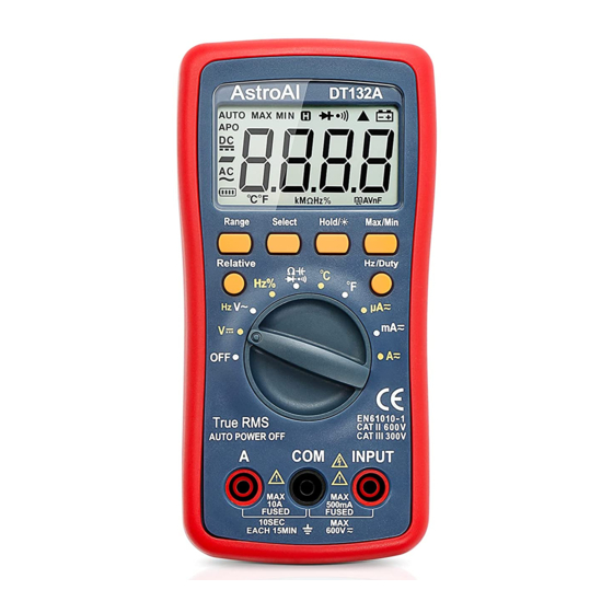 AstroAI DT132A User Manual