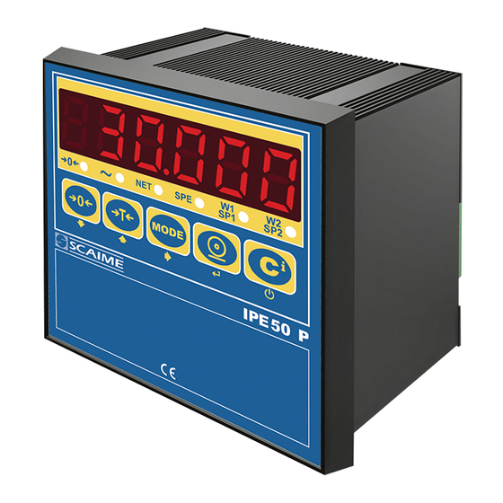Scaime IPE 50 Series Short Manual