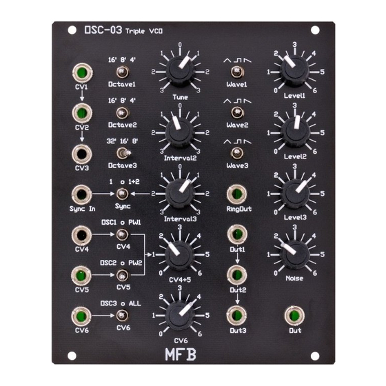 MFB OSC-03 Operating Manual