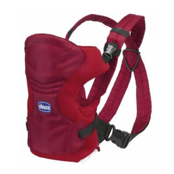 Chicco MARSUPIO Go Instructions For Use Manual