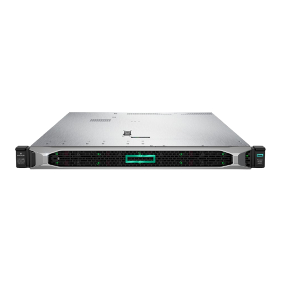 HP HPE ProLiant DX360 Gen10 Manuals