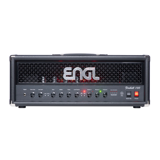 Engl E635 Operator's Manual
