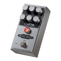Origin Effects Cali76 Compact Deluxe Getting Started Manual