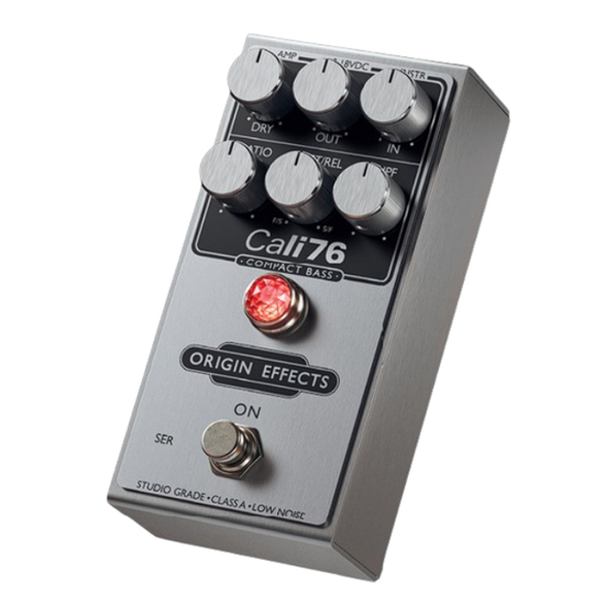 Origin Effects Cali76 Compact Deluxe Getting Started Manual