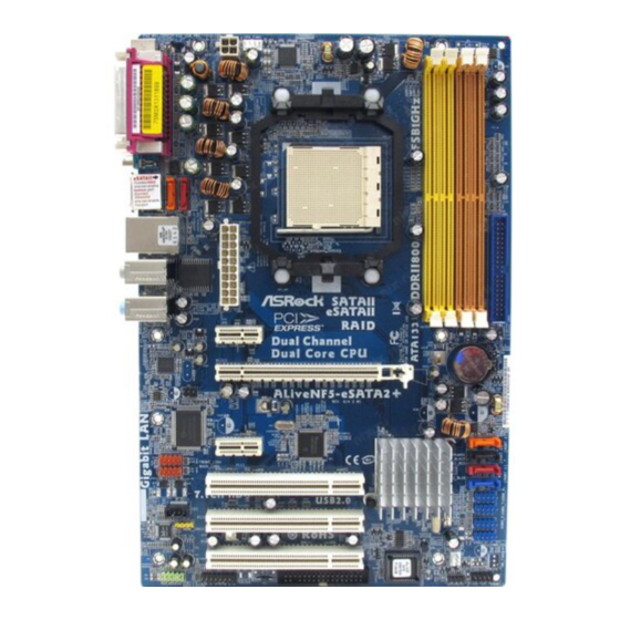 ASROCK ALIVENF5-ESATA2 PLUS Installation Manual