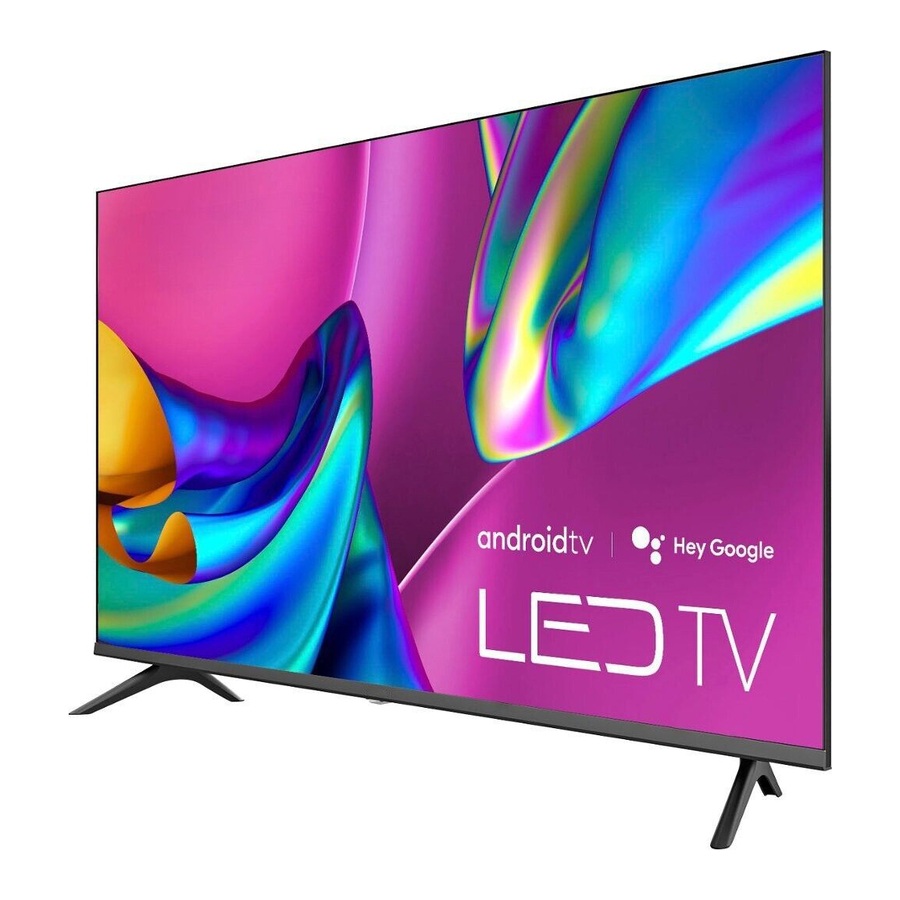 Hisense 43A45H, 32A4H, 40A45H, 40A4H, 43A4H - Smart TV Manual