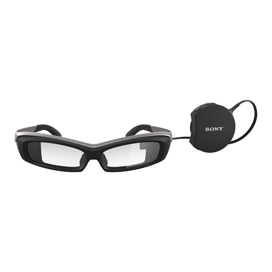 Sony SmartEyeglass SED-E1 Reference