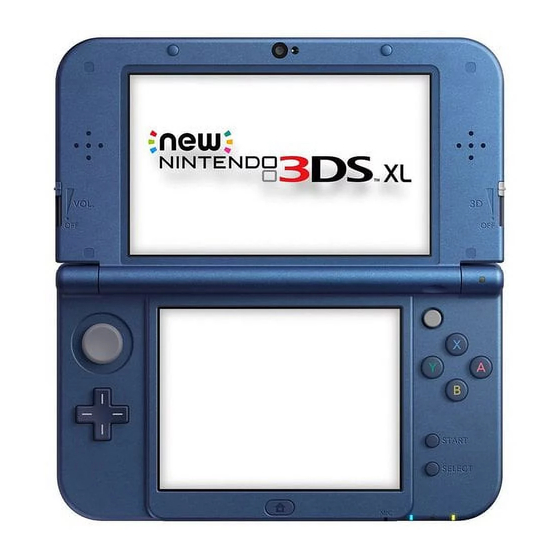 Nintendo 3ds Operation Manual