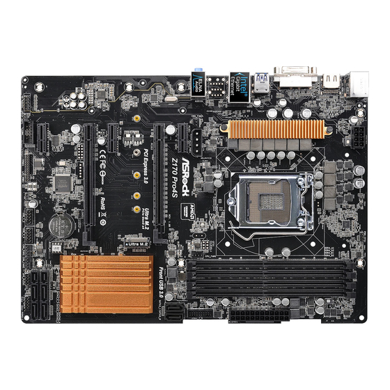 ASROCK Z170 Pro4S User Manual