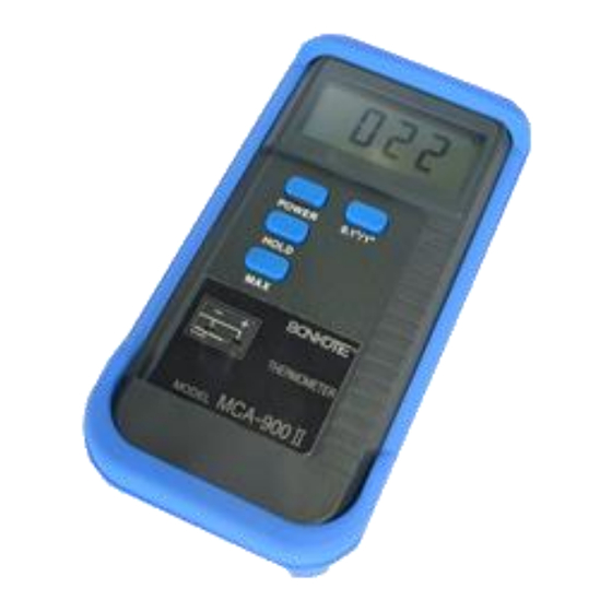 BONKOTE MCA-900II Instruction Manual