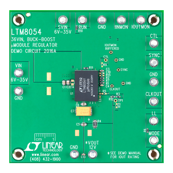 Linear Technology DC2016A Demo Manual