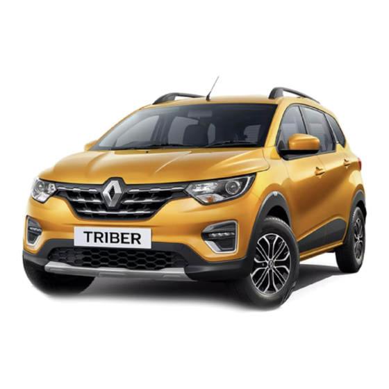 Renault TRIBER 2021 Vehicle User Manual