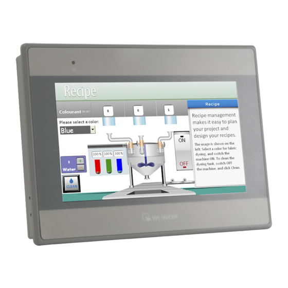 weintek MT607iE Installation Instruction