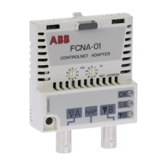 ABB ControlNet FCNA-01 Quick Installation And Start-Up Manual