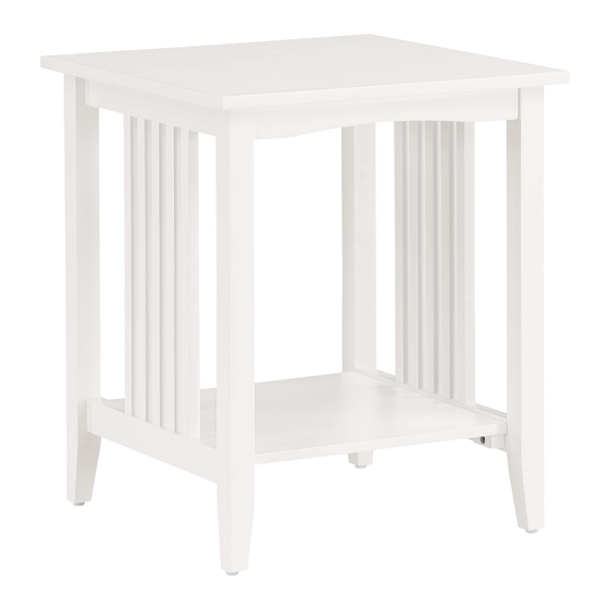 OSP Home Furnishings SIERRA SRA08 Assembly Instructions