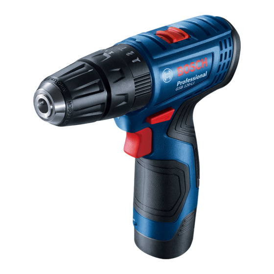 Bosch Professional GSB 120-LI Original Instructions Manual