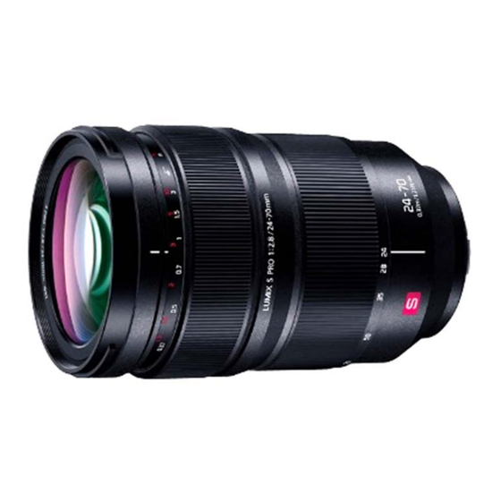 Panasonic LUMIX S-E2470 Service Training Manual