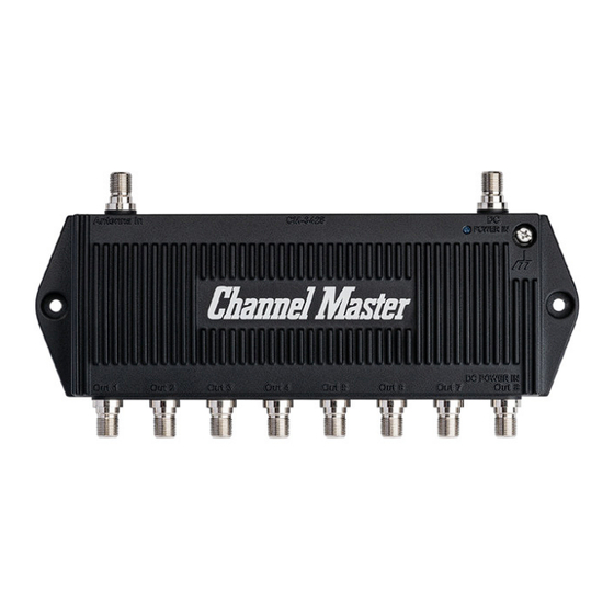 Channel Master CM-3422 Instruction Sheet