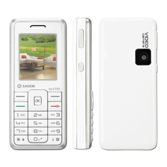 Sagem MY419X User Manual