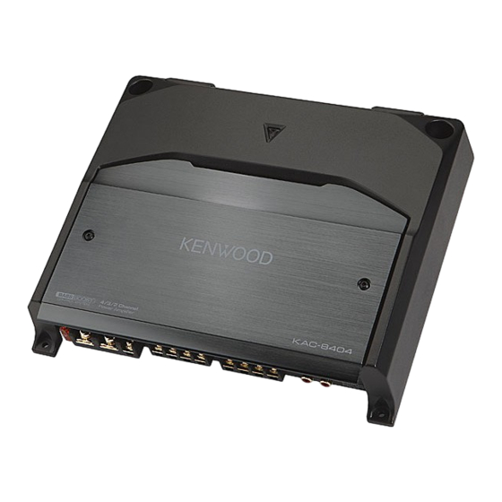Kenwood KAC-8404 Manuals