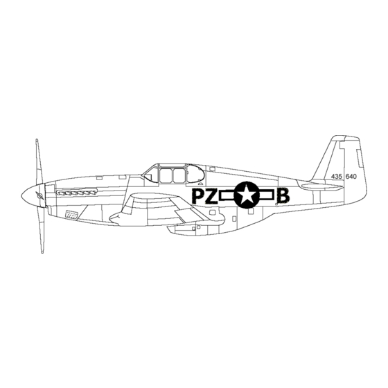 VQ Radio Control Model P-51B Mustang Assembly Instruction Manual